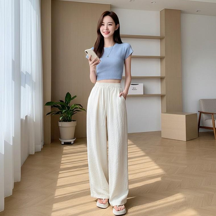 키아쥬니 허리밴딩 소프트 와이드바지 SD-262056