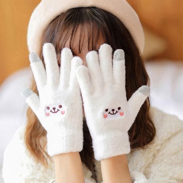 귀요미 스마트폰 터치 털장갑 겨울장갑