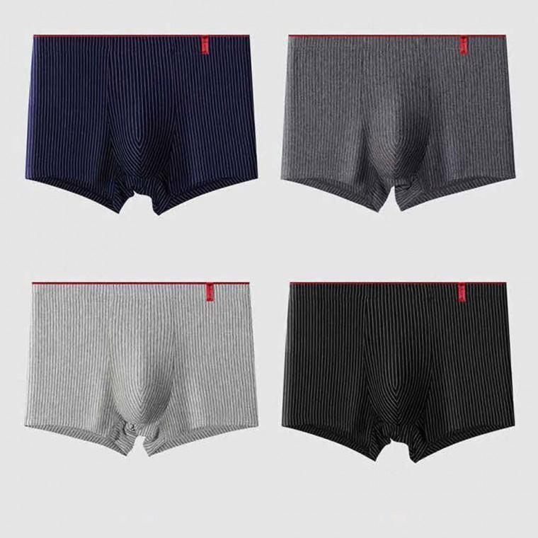[단가인하]남성 스트라이프 3D  사각 팬티 줄무늬 남자 속옷 빅사이즈까지