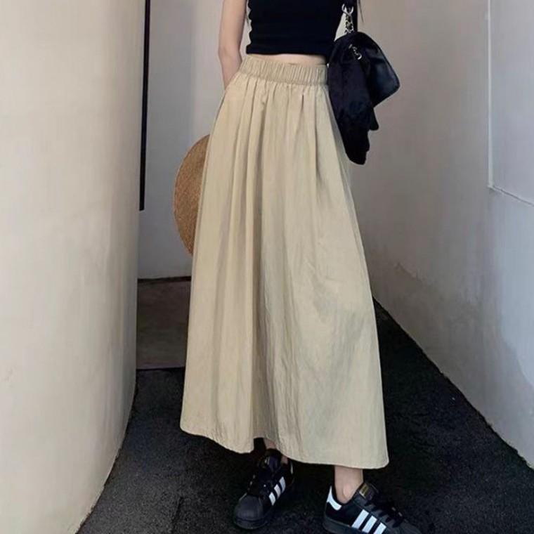 신상 쏠라나 롱 치마 여성 스커트 플레어 A라인 여자