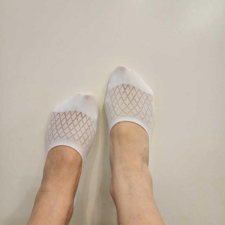 여성 시원한 메쉬 페이크 덧신