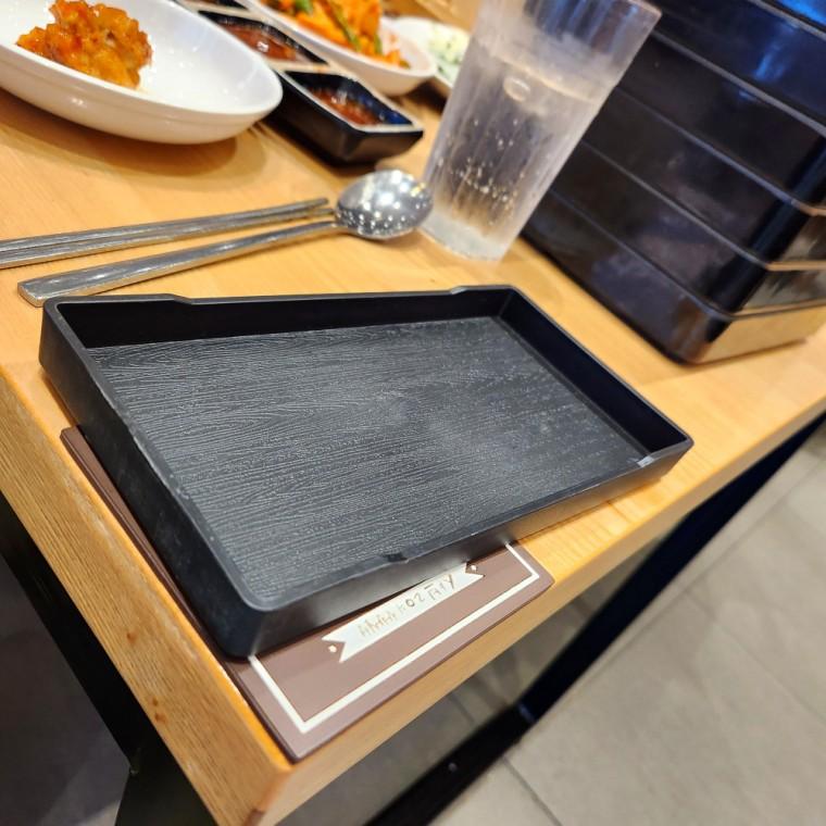 식당 양념통 트레이 물티슈 받침대