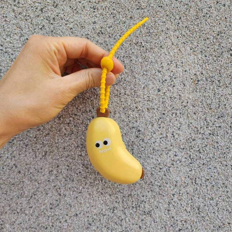 휴대용 노랑 바나나 칫솔 치약 케이스