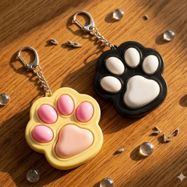 고양이 딸깍이 키링 피젯토이 키캡 버튼 열쇠 고리