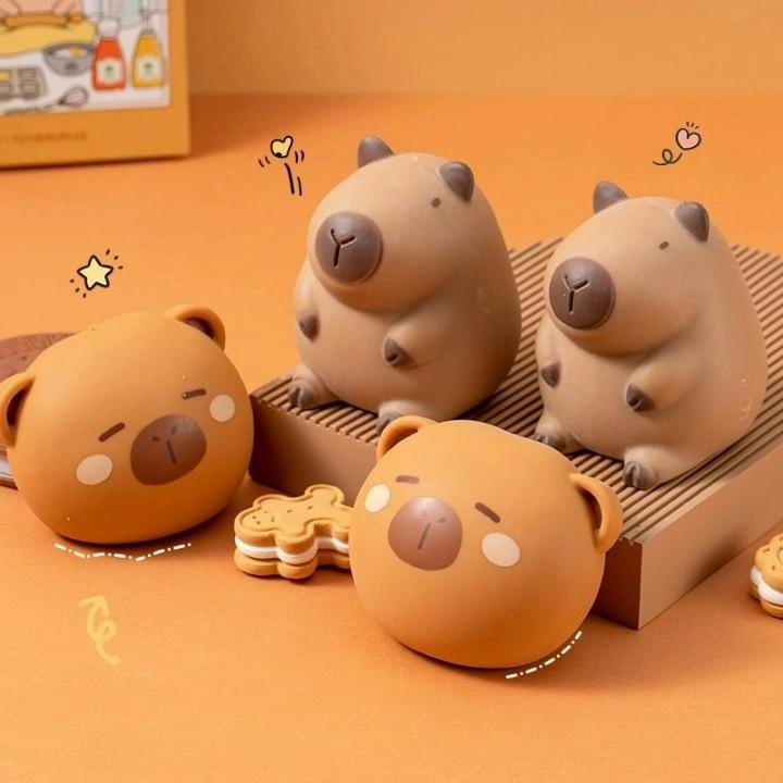 카피바라 말랑이 스퀴시 스트레스볼 만두  킹받는 선물 쓸없선