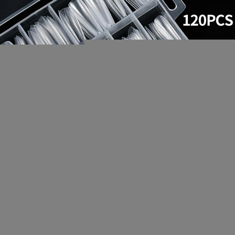 셀프 젤네일 폴리젤 코핀 연장 팁 120pcs 세트