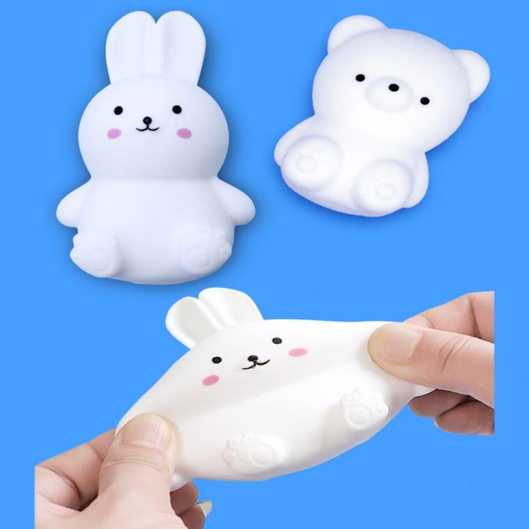 신광 말랑이 모찌 마시멜로우8세 시리즈 (곰돌이1p/토끼1P) 주물럭토이 촉감놀이
