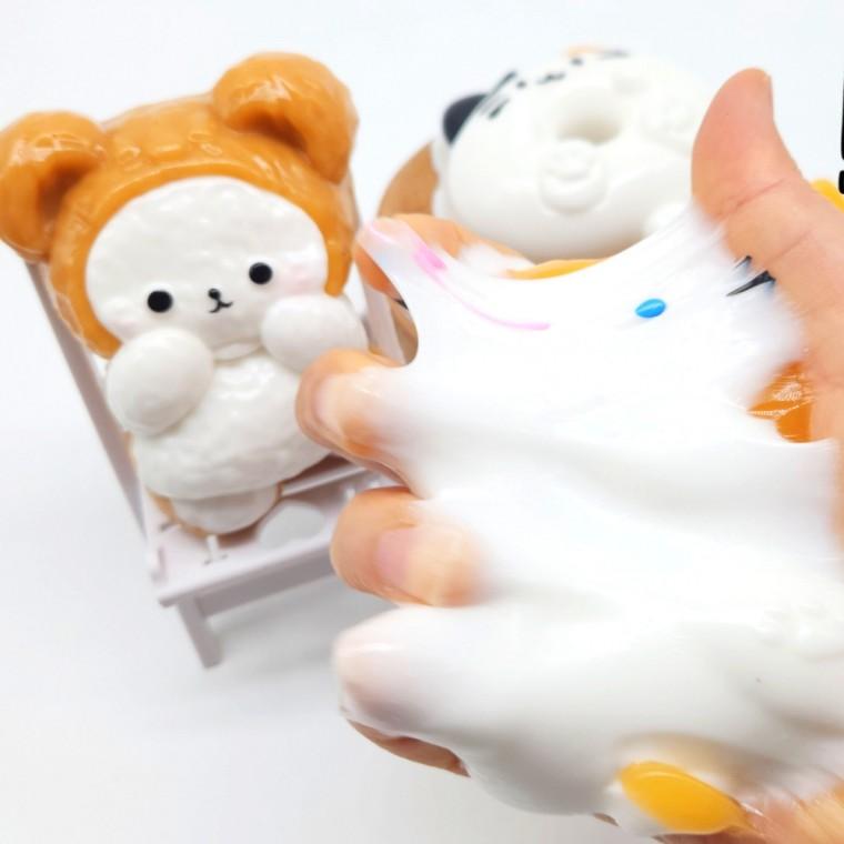 플유 말랑 꾹냥이 워터감 말랑이 낱개 1개 스트레스볼 스퀴시 슬랑이 슬라임 빵떡 모찌 구름빵