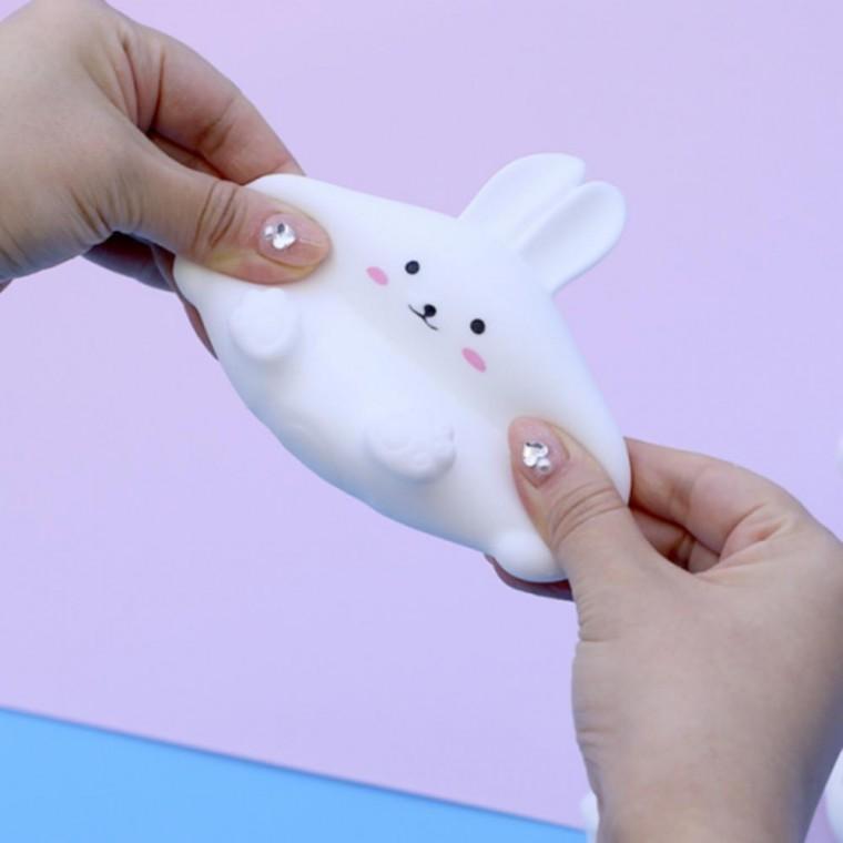 촉감놀이 모찌 (곰돌이1p토끼1P) 8세 주물럭토이 시리즈 말랑이