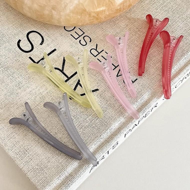 [위드기프트] 무광택 파스텔 옆머리집게핀 6개세트