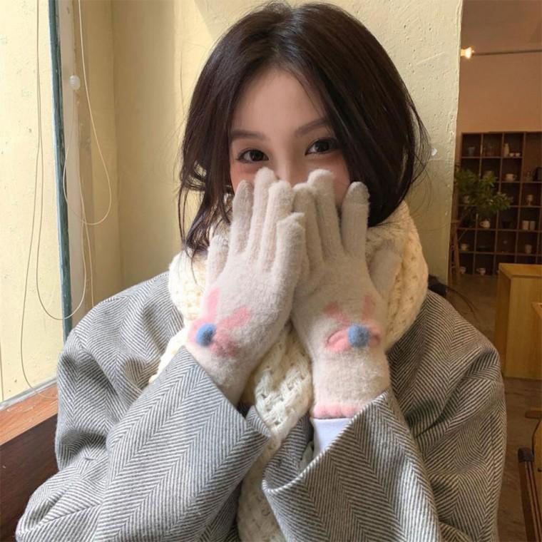 [위드기프트] 보들보들 리본터치 장갑