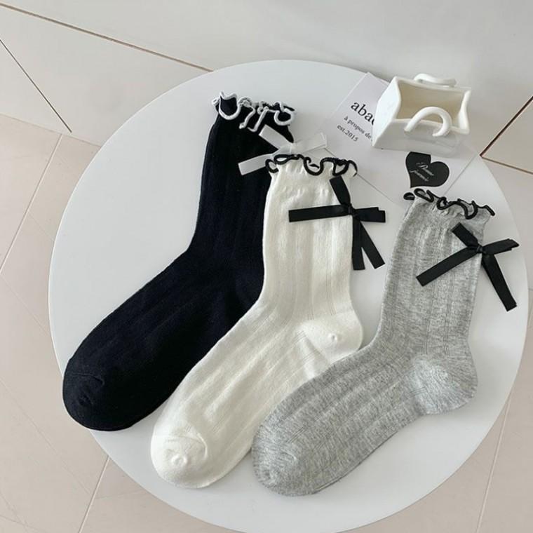[위드기프트] 발레코어 여리 중목양말 3개세트