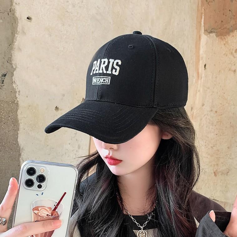 파리 레터링 볼캡 남녀공용 데일리 캡모자 캐주얼 야구모자 여성 남성