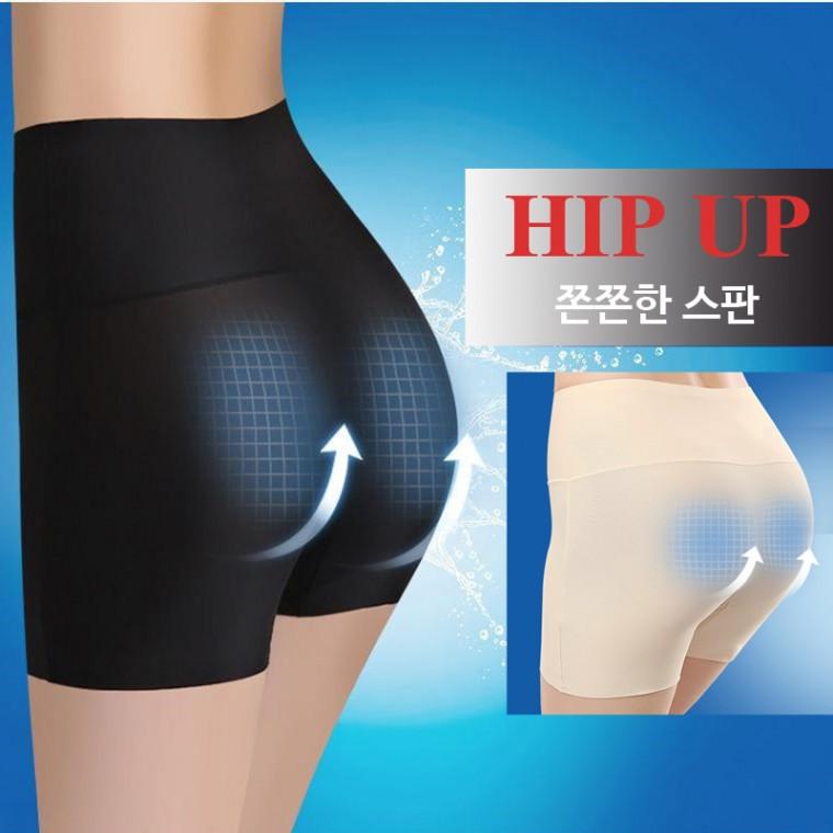 힙업 쫀쫀스판 쿨링 속바지/하이밴드 치마 노라인 팬티