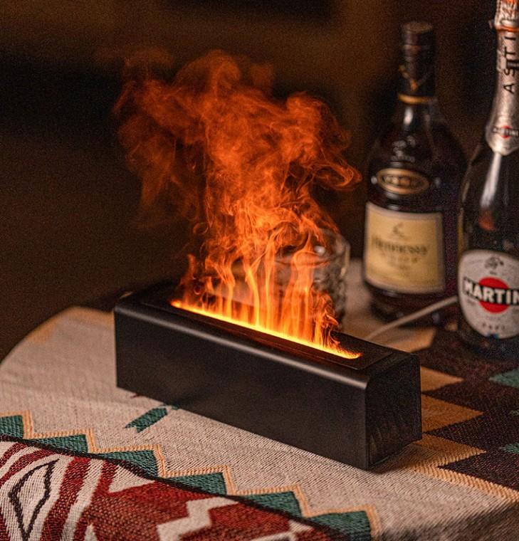 컬러체인지 불멍가습기 무드등 인테리어 사무실 가정 가습기