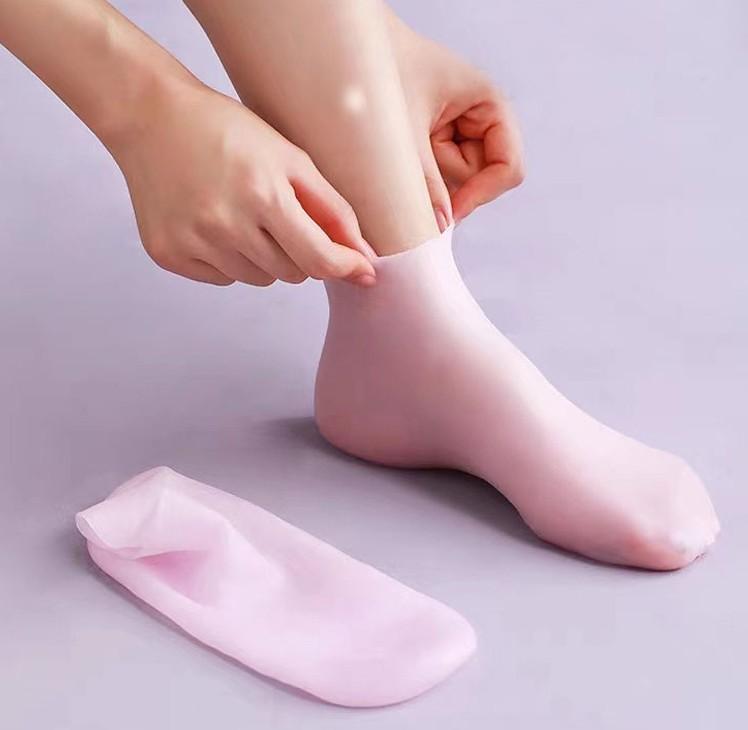 올 실리콘 보습양말 덧신 발꿈치 발보습 각질케어 풋케어