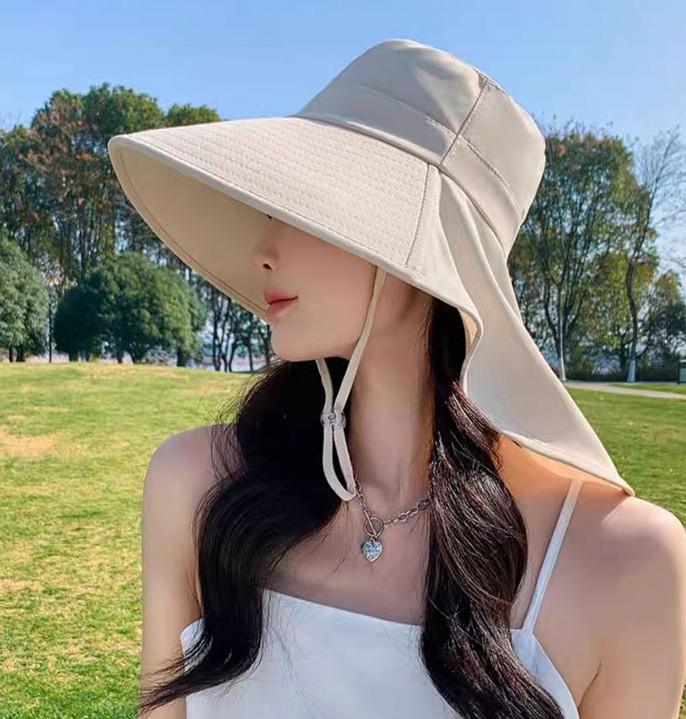 여성 챙넓은 와이드 플랩캡 여름모자 버킷햇 썬캡 농사 여행 물놀이