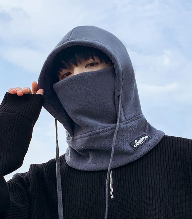 투톤 방한 후드넥워머 야외 작업 등산 낚시 넥워머