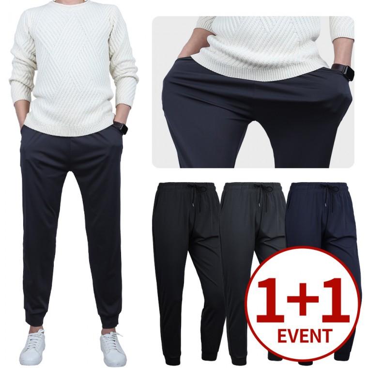 (1+1) 봄신상 데일리 파워스판 밴딩 조거 바지