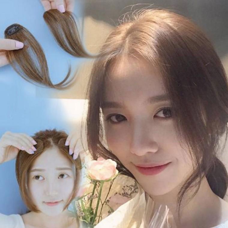 긴 앞머리 가발 네추럴 부분 헤어피스 DD-13333
