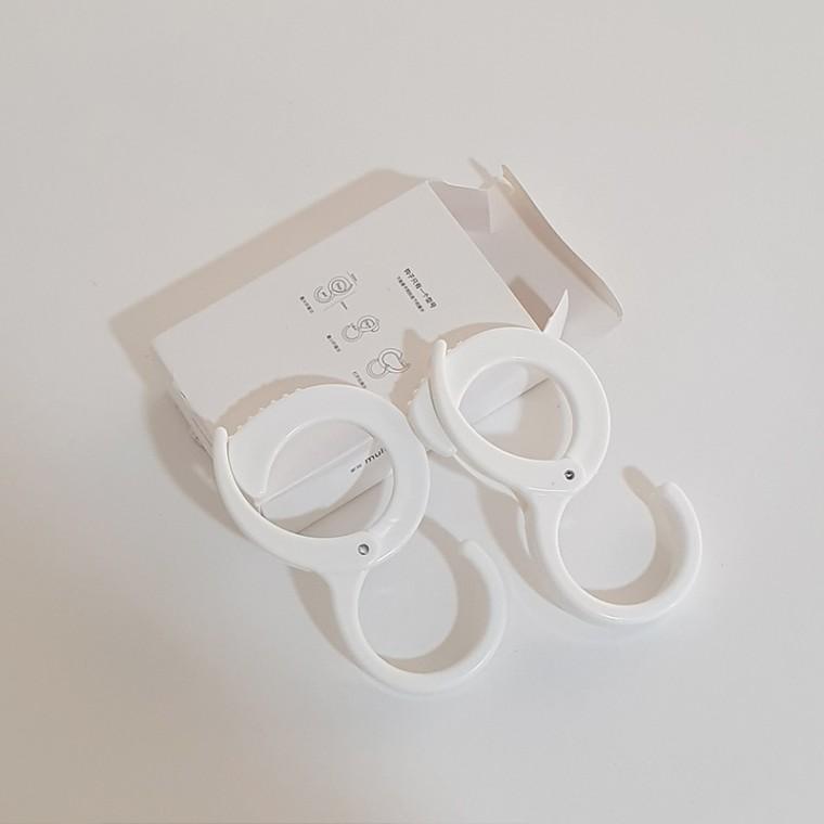 S고리 소품걸이 봉걸이 잠금 후크 걸이 2P RD-11370
