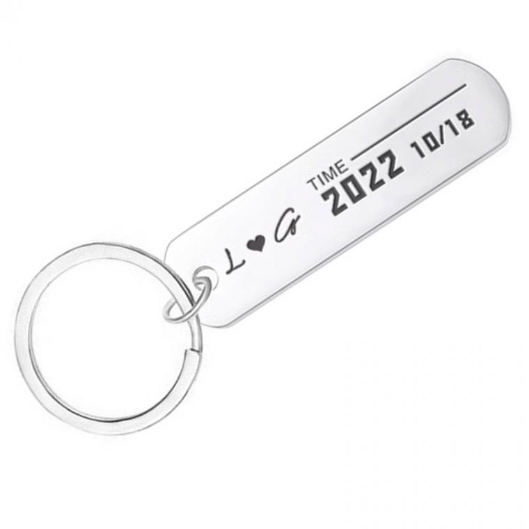 [각인] 키링 키홀더 인쇄 실버 메탈 열쇠고리 RD-12423