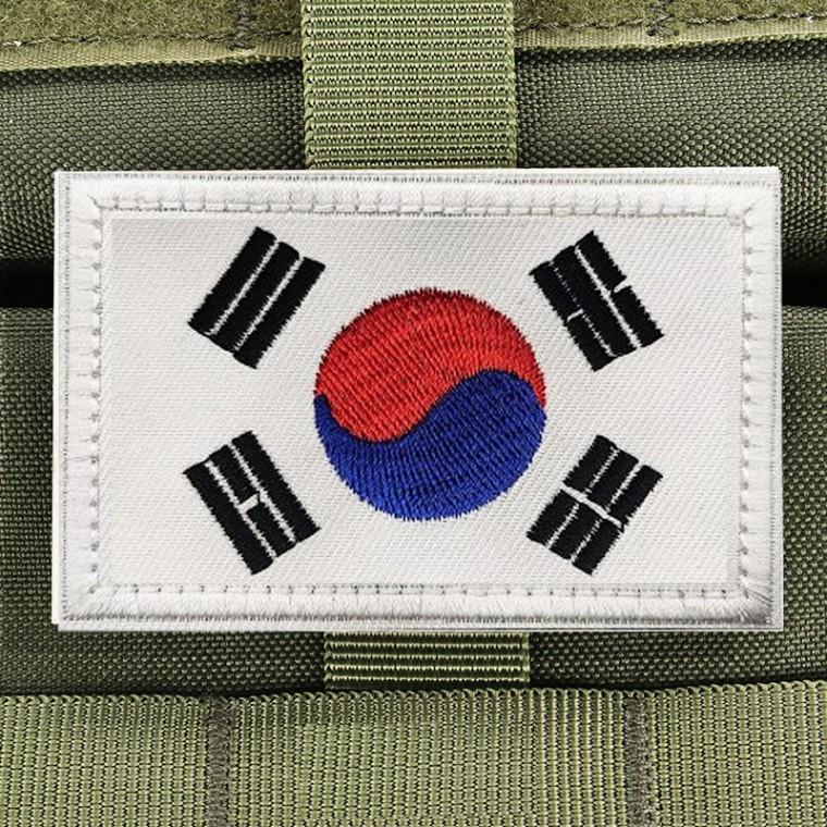 태극기 와펜 DIY 태극마크 자수 라벨 패치 DD-12879