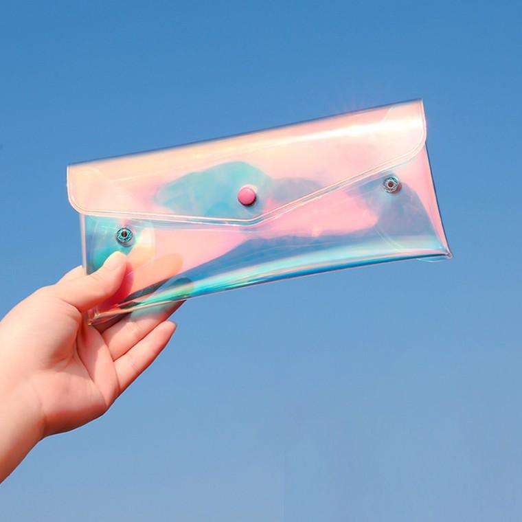 파우치 홀로그램 PVC 백 파우치 20x9cm RD-12077