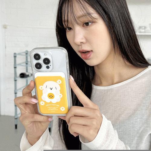 트라이코지 동물 데이지 맥세이프 슬라이드 카드 지갑 카드 2장 수납