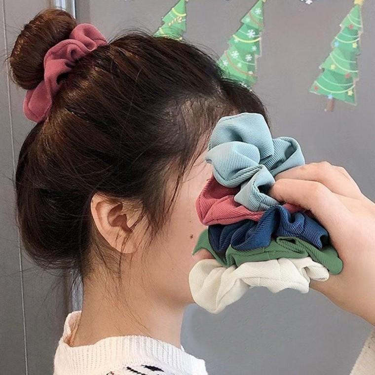 포니테일 당고 똥 헤어 곱창 밴드 긴 머리 끈 5P 세트 머리끈 헤어끈 고무 슈슈