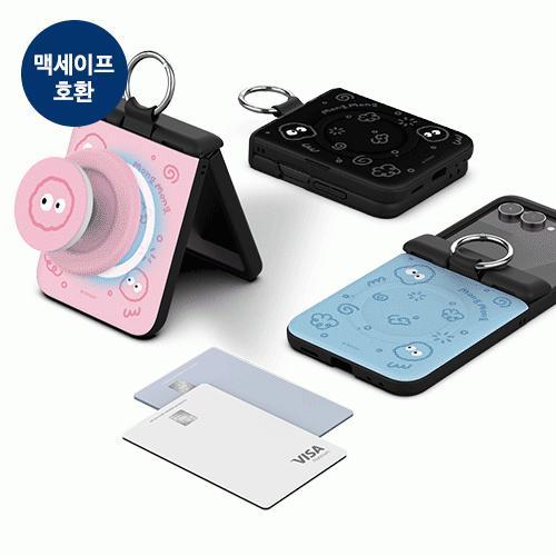 트라이코지 몽몽 두들 오토 힌지 보호 마그네틱 카드 도어 범퍼 케이스 갤럭시Z플립7(F766)
