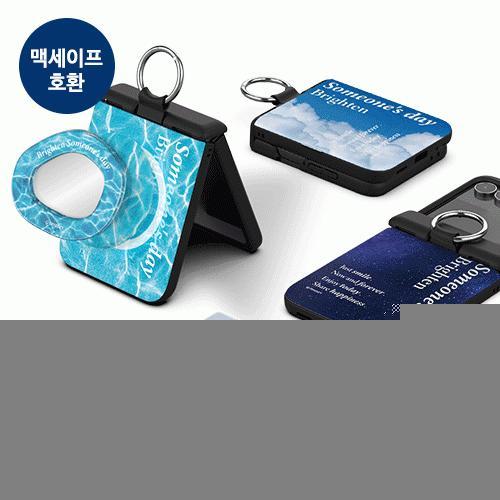트라이코지 베케이션 무드 포토 오토 힌지 보호 마그네틱 카드 도어 범퍼 케이스 갤럭시Z플립7(F766)