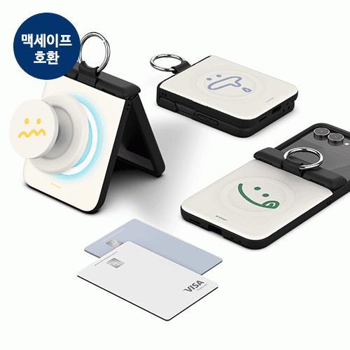 트라이코지 빅 와글와글 오토 힌지 보호 마그네틱 카드 도어 범퍼 케이스 갤럭시Z플립7(F766)