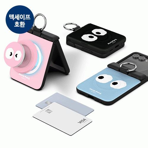 트라이코지 몽몽 페이스 오토 힌지 보호 마그네틱 카드 도어 범퍼 케이스 갤럭시Z플립7(F766)
