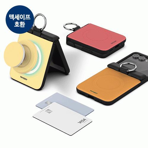 트라이코지 스프링 팔레트 오토 힌지 보호 마그네틱 카드 도어 범퍼 케이스 갤럭시Z플립7(F766)