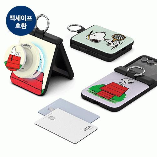 스누피 라이프 오토 힌지 보호 마그네틱 카드 도어 범퍼 케이스 갤럭시Z플립7(F766)