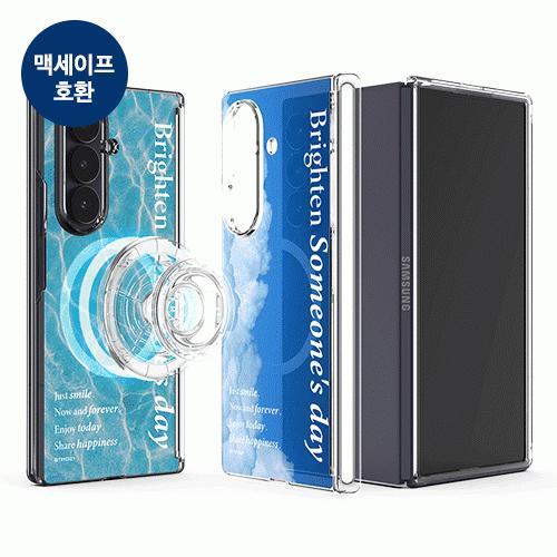 트라이코지 베케이션 무드 포토 오토 힌지 보호 마그네틱 클리어 하드케이스 갤럭시Z폴드7(F966) 폴드6
