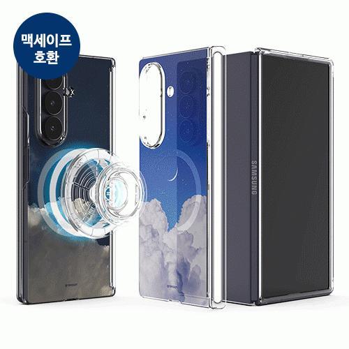 트라이코지 미드나잇 오토 힌지 보호 마그네틱 클리어 하드케이스 갤럭시Z폴드7(F966) 폴드6