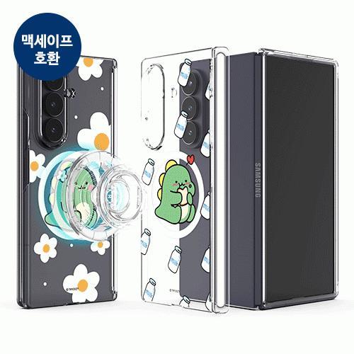 트라이코지 리틀티노의 하루 오토 힌지 보호 마그네틱 클리어 하드케이스 폴드7(F966) 폴드6(F956)