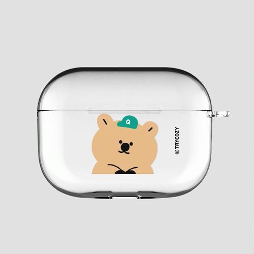 트라이코지  모자 에어팟 시리즈 클리어 투명 케이스 에어팟프로 2세대 3세대 4세대