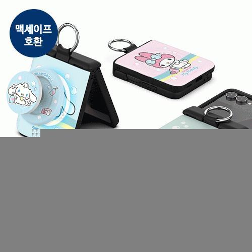캐릭터즈 목욕 오토 힌지 보호 마그네틱 카드 도어 범퍼 케이스 갤럭시Z플립7(F766)