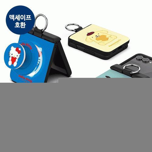 캐릭터즈 하트 오토 힌지 보호 마그네틱 카드 도어 범퍼 케이스 갤럭시Z플립7(F766)