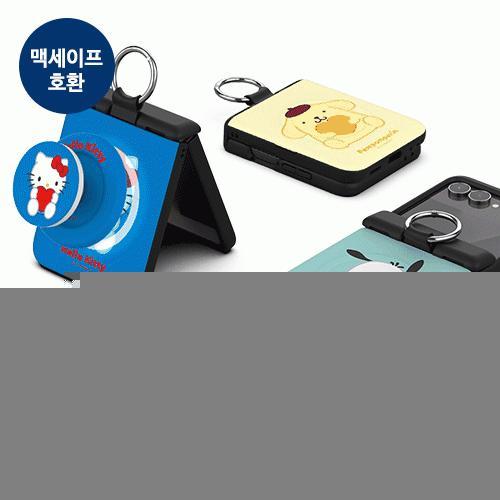 캐릭터즈 하트 오토 힌지 마그네틱 카드 도어 범퍼 케이스 갤럭시Z플립7(F766)
