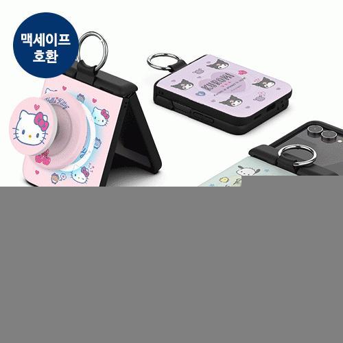 캐릭터즈 큐티 오토 힌지 마그네틱 카드 도어 범퍼 케이스 갤럭시Z플립7(F766)
