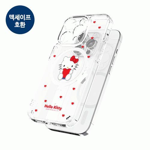 캐릭터즈 하트 클리어 렌즈가드 마그네틱 케이스 S25 S24 17 16 S23