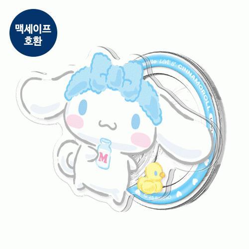 캐릭터즈 LOVE 라인 아크릴 투명 마그네틱 스마트톡 단품 (맥세이프 호환)