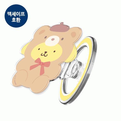 캐릭터즈 베어 아크릴 투명 마그네틱 스마트톡 단품 (맥세이프 호환)