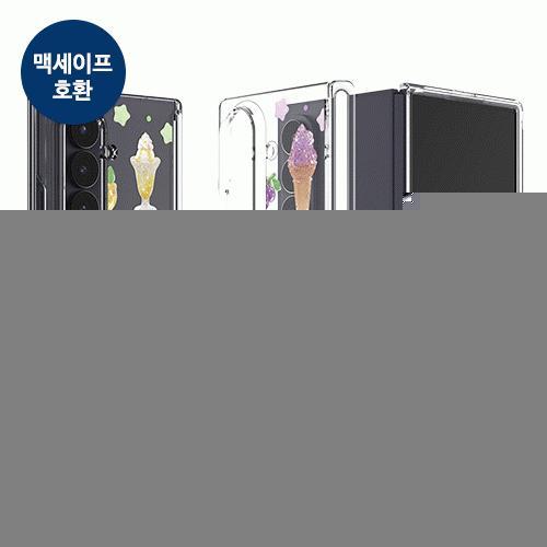 트라이코지 젤리 버디 오토 힌지 마그네틱 클리어 하드케이스 갤럭시폴드7 폴드6