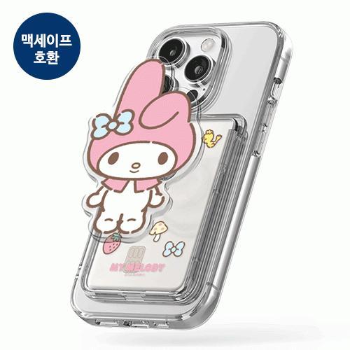 캐릭터즈 어텐션 아크릴 스마트톡 투명 마그네틱 슬라이드 카드지갑