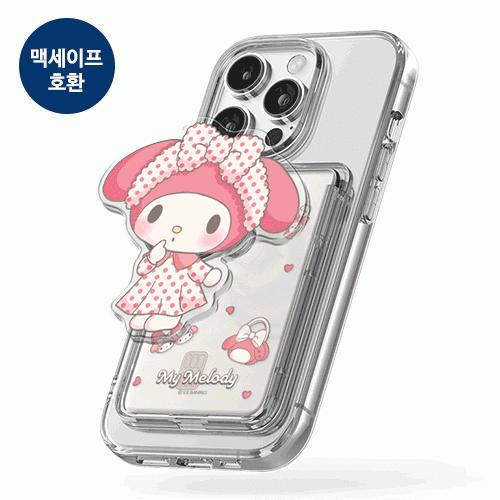 캐릭터즈 룸투어 아크릴 스마트톡 투명 마그네틱 슬라이드 카드지갑